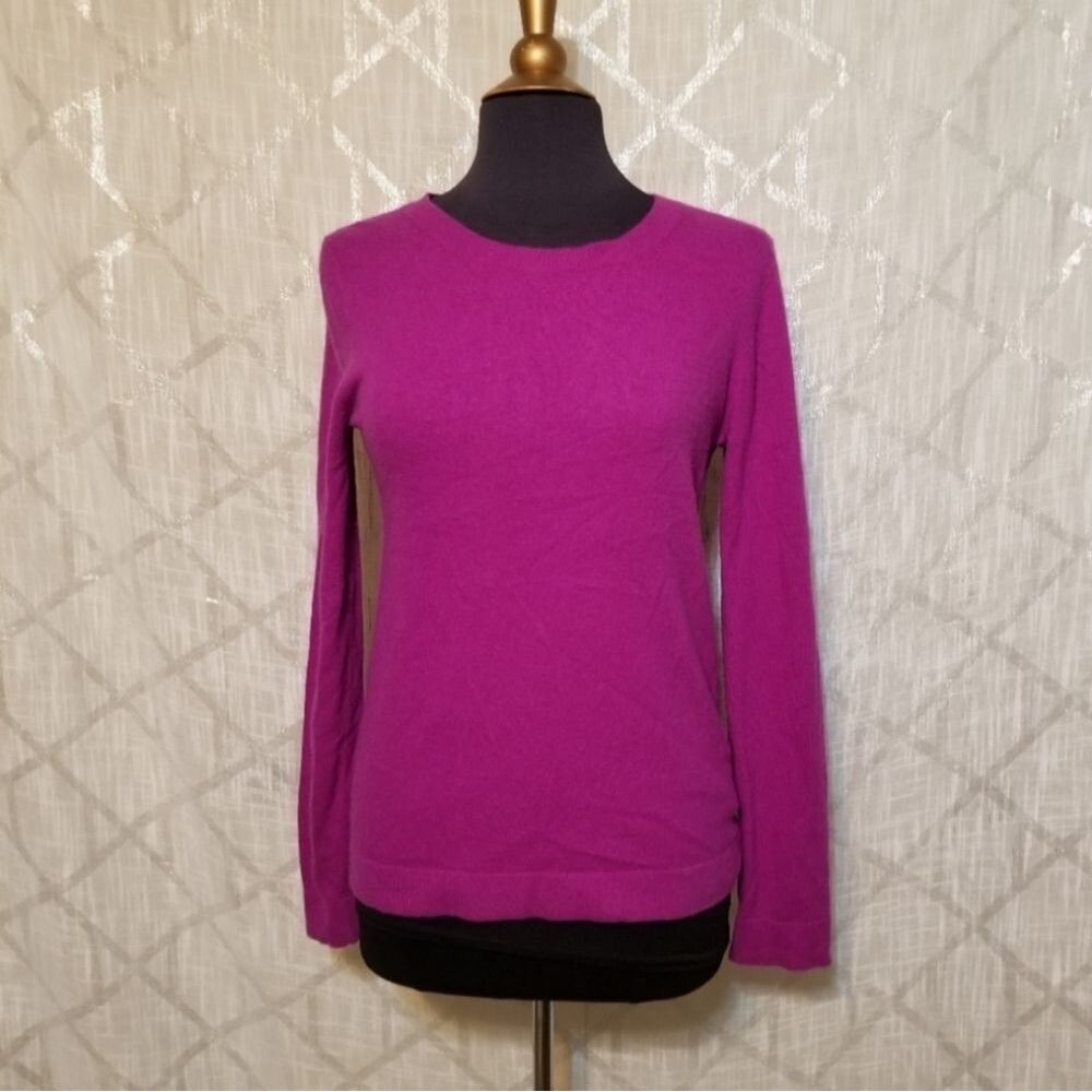 J. Crew Sweater Women Small Purple Pink Wool Blend Preppy
